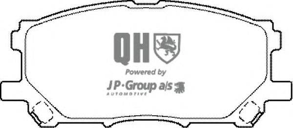 Комплект тормозных колодок, дисковый тормоз JP GROUP BP1467