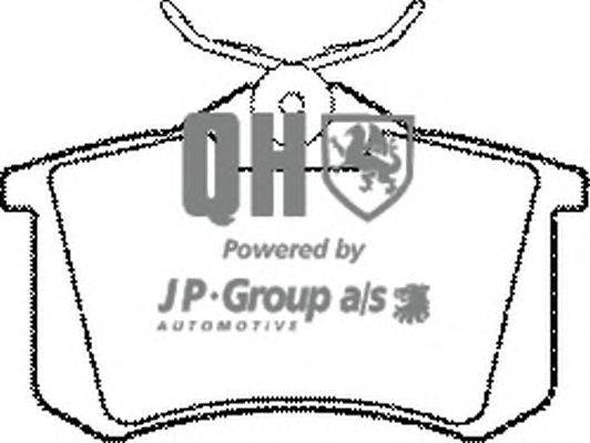 Комплект тормозных колодок, дисковый тормоз JP GROUP BP456