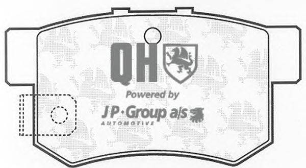 Комплект тормозных колодок, дисковый тормоз JP GROUP BP704