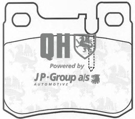 Комплект тормозных колодок, дисковый тормоз JP GROUP BP773