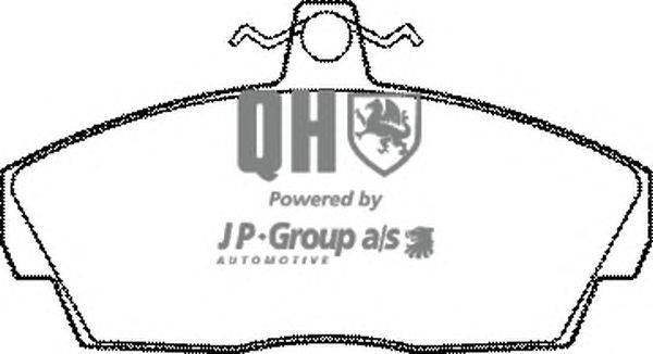 Комплект тормозных колодок, дисковый тормоз JP GROUP BP981