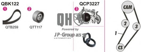 Водяной насос + комплект зубчатого ремня JP GROUP QBPK1221