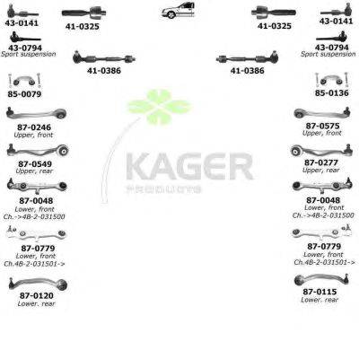 Подвеска колеса KAGER 800034