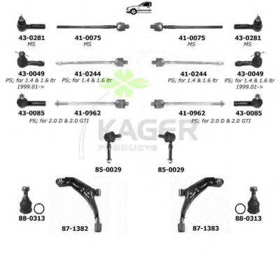 Подвеска колеса KAGER 800127