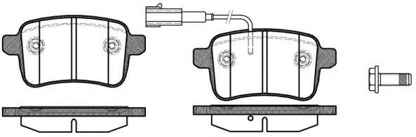 Комплект тормозных колодок, дисковый тормоз KAWE 145002