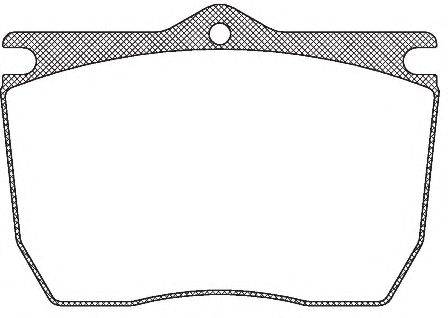 Комплект тормозных колодок, дисковый тормоз KAWE JCA824.00