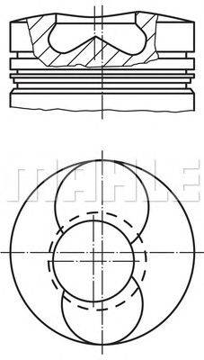 Поршень MAHLE ORIGINAL 099 39 00