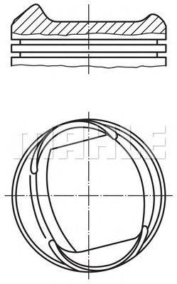 Поршень MAHLE ORIGINAL 013 32 00