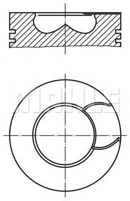 Поршень MAHLE ORIGINAL 213 70 00