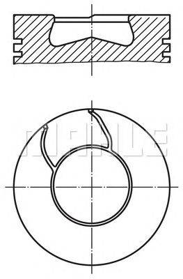 Поршень MAHLE ORIGINAL 009 35 00