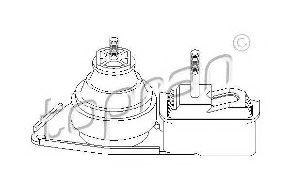 Подвеска, двигатель TOPRAN 107965