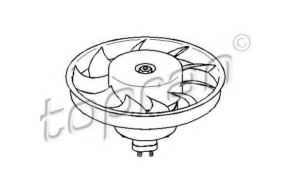 Вентилятор, охлаждение двигателя TOPRAN 110829