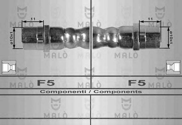 Тормозной шланг MALÒ 80168