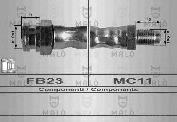 Тормозной шланг MALÒ 80198