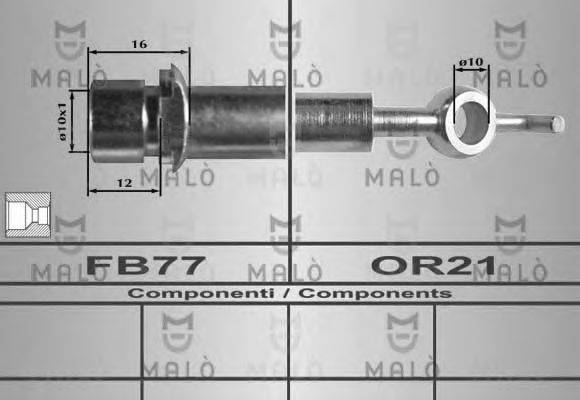 Тормозной шланг MALÒ 80364