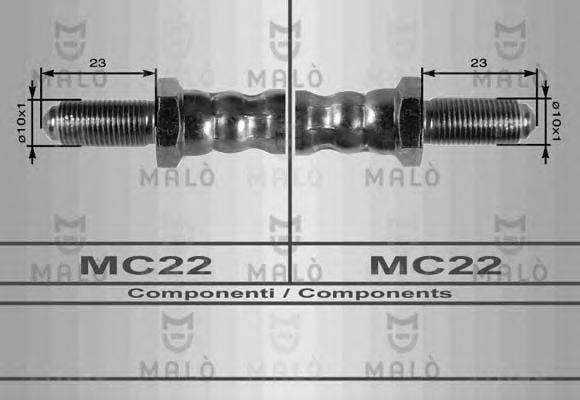 Тормозной шланг MALÒ 8472