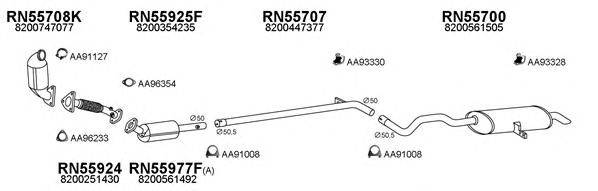 Система выпуска ОГ VENEPORTE 550510
