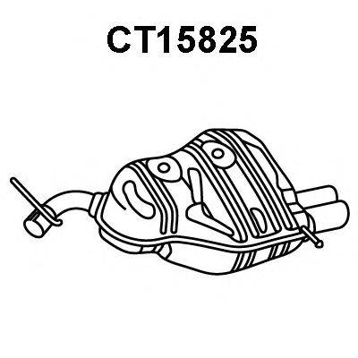 Глушитель выхлопных газов конечный VENEPORTE CT15825