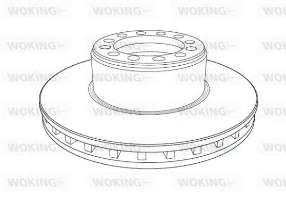 Тормозной диск WOKING 118620