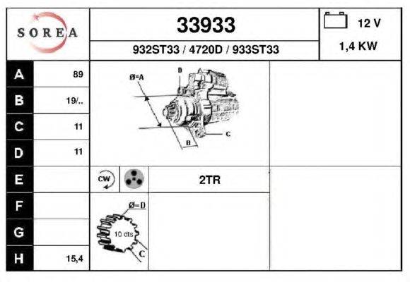 Стартер EAI 33933