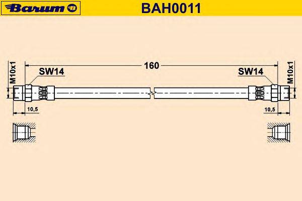 Тормозной шланг BARUM BAH0011