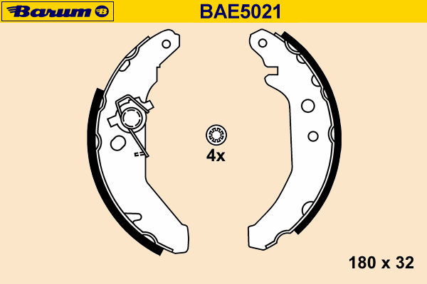 Комплект тормозных колодок BARUM BAE5021