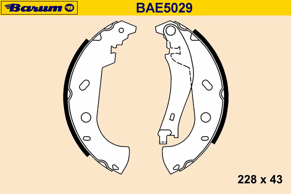 Комплект тормозных колодок BARUM BAE5029