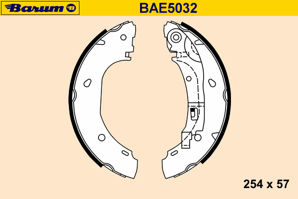Комплект тормозных колодок BARUM BAE5032