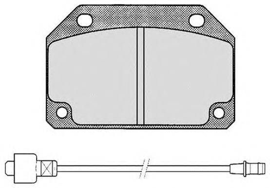 Комплект тормозных колодок, дисковый тормоз RAICAM 20573