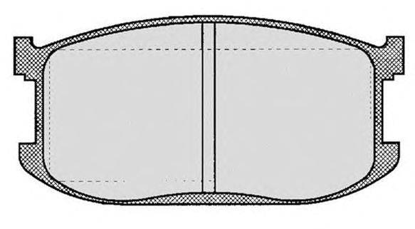 Комплект тормозных колодок, дисковый тормоз RAICAM 253.0