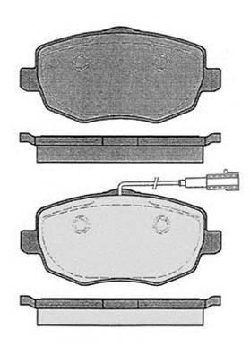 Комплект тормозных колодок, дисковый тормоз RAICAM 332.2