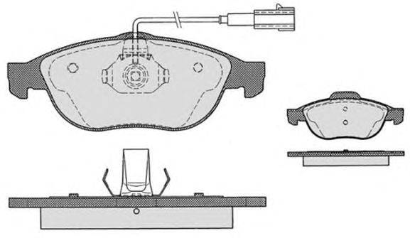 Комплект тормозных колодок, дисковый тормоз RAICAM 626.0