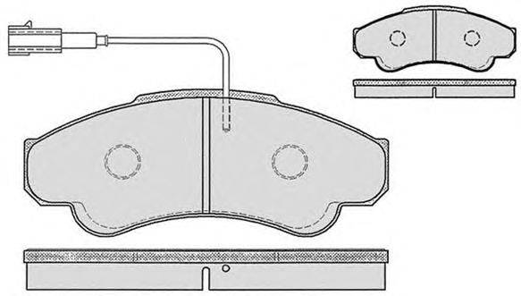 Комплект тормозных колодок, дисковый тормоз CIFAM 2203260