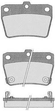 Комплект тормозных колодок, дисковый тормоз RAICAM 23656