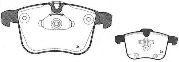 Комплект тормозных колодок, дисковый тормоз TRW 6115672