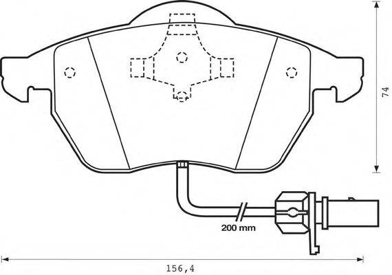 Комплект тормозных колодок, дисковый тормоз STOP 573022S