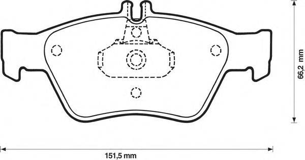 Комплект тормозных колодок, дисковый тормоз STOP 21664