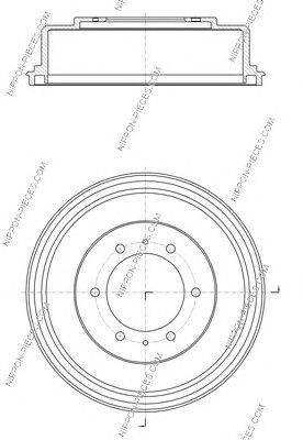 Тормозной барабан NPS MBD2508