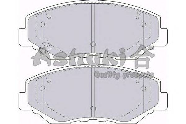 Комплект тормозных колодок, дисковый тормоз ASHUKI 1080-1604J