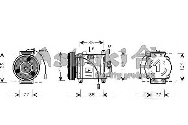 Компрессор, кондиционер ASHUKI 2700K016