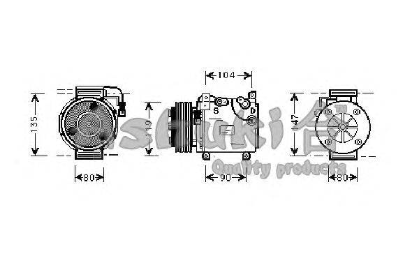 Компрессор, кондиционер ASHUKI C56101