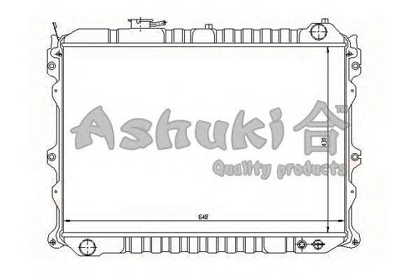 Радиатор, охлаждение двигателя ASHUKI M559-27