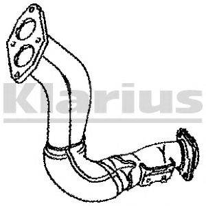 Труба выхлопного газа KLARIUS 301886