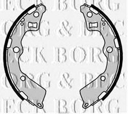 Комплект тормозных колодок BORG & BECK BBS6397