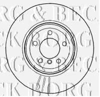 Тормозной диск BORG & BECK BBD4574