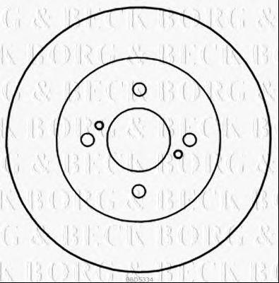Тормозной диск BORG & BECK BBD5334