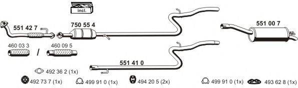 Система выпуска ОГ ERNST 120194
