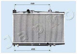 Радиатор, охлаждение двигателя JAPKO RDA153009