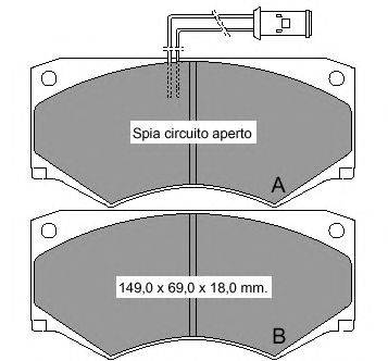 Комплект тормозных колодок, дисковый тормоз VEMA 831980