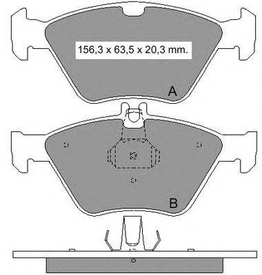 Комплект тормозных колодок, дисковый тормоз VEMA 21794